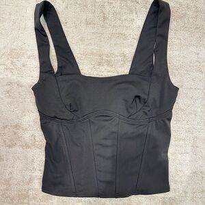 Edikted Black Corset Crop Top